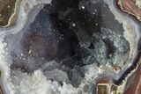 Crystal Filled Dugway Geode (Polished Half) #121727-1